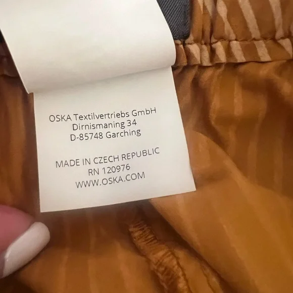 Striped Cotton OSKA Cropped Balloon pants, size O (XS) - Picture 11 of 15